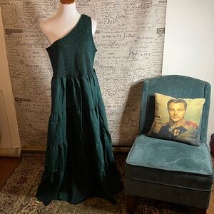 Eloquii Textured Green Dress